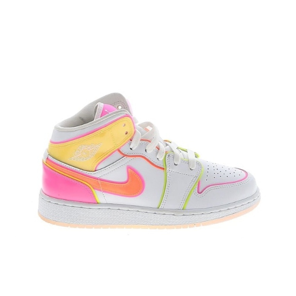 Nike Air Jordan 1 SE GS Edge Glow Shoes Neon 80s Sneakers Jordans IV XI